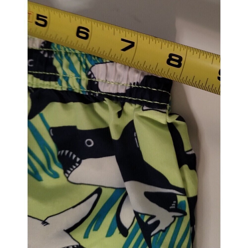 Oshkosh Bogosh Toddler Boys Swim Shorts with Shark all over print Size12 Months - Picture 4 of 9